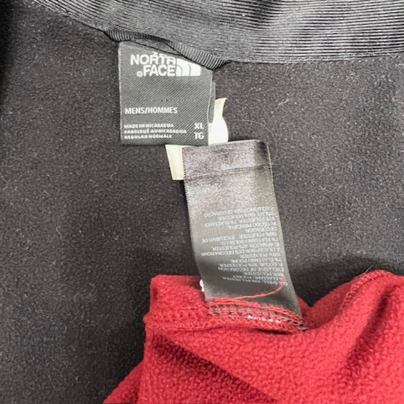 The North Face Activewear Fleece Jacket Men/Women Burgendy Black Full Zip (31) - Picture 6 of 6